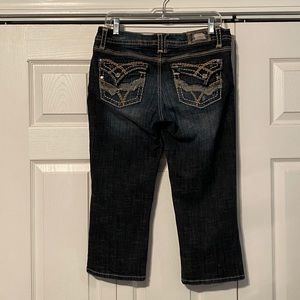 Hydraulic Distressed Crop Jean - Size 7/8
